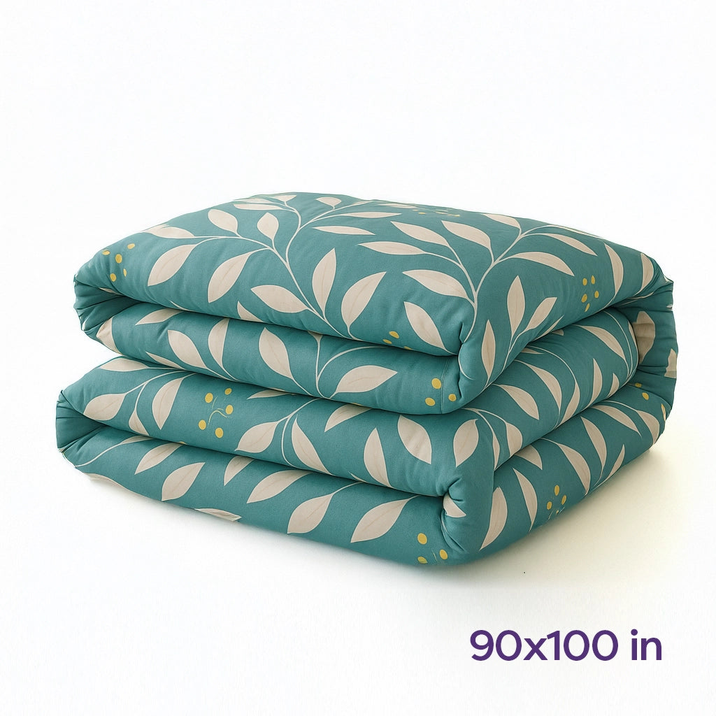 Comforter Green Floral